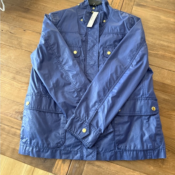 J.Crew women’s waxed blue field jacket. - Picture 6 of 12